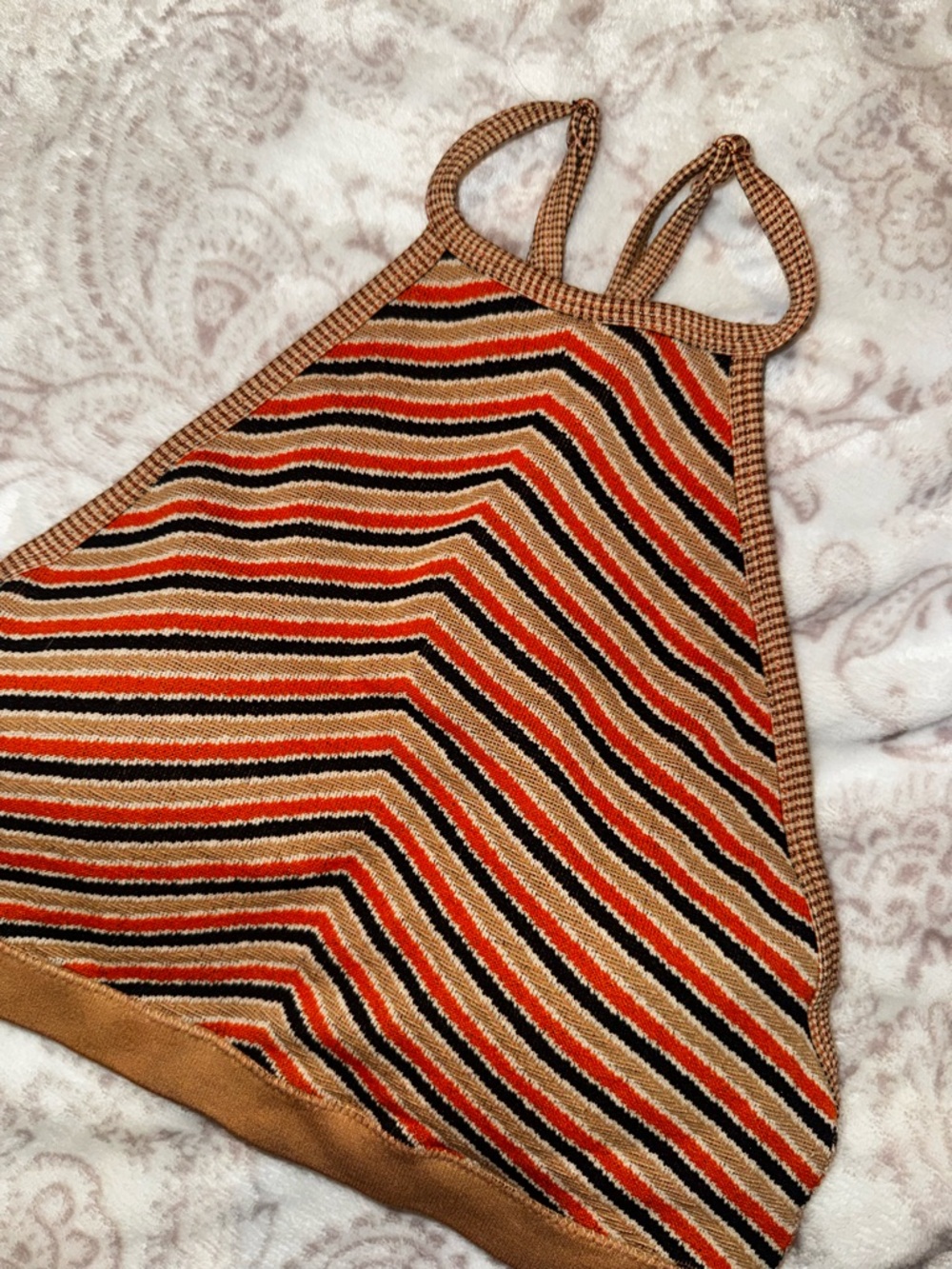 Knitted Halter Bralette Top